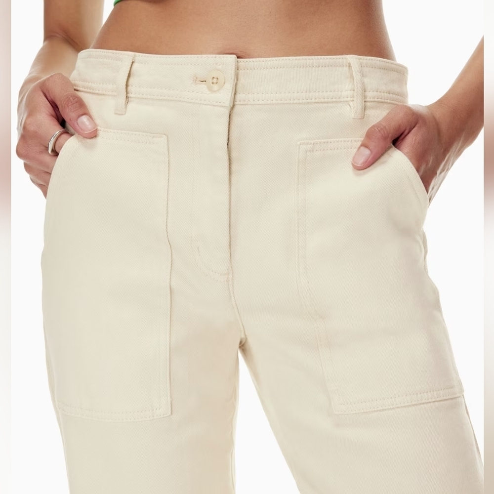 Wilfred Cream Straight Leg Utility Jeans  00